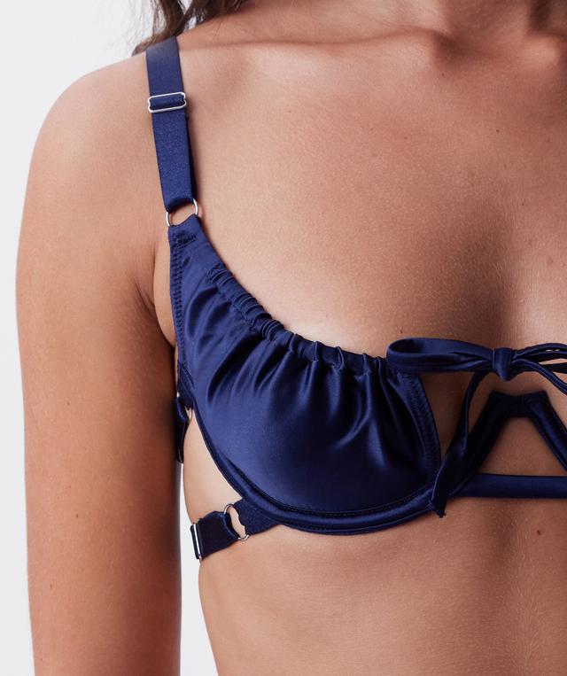 Night Games Cherry Night Unlined & String Set - Navy