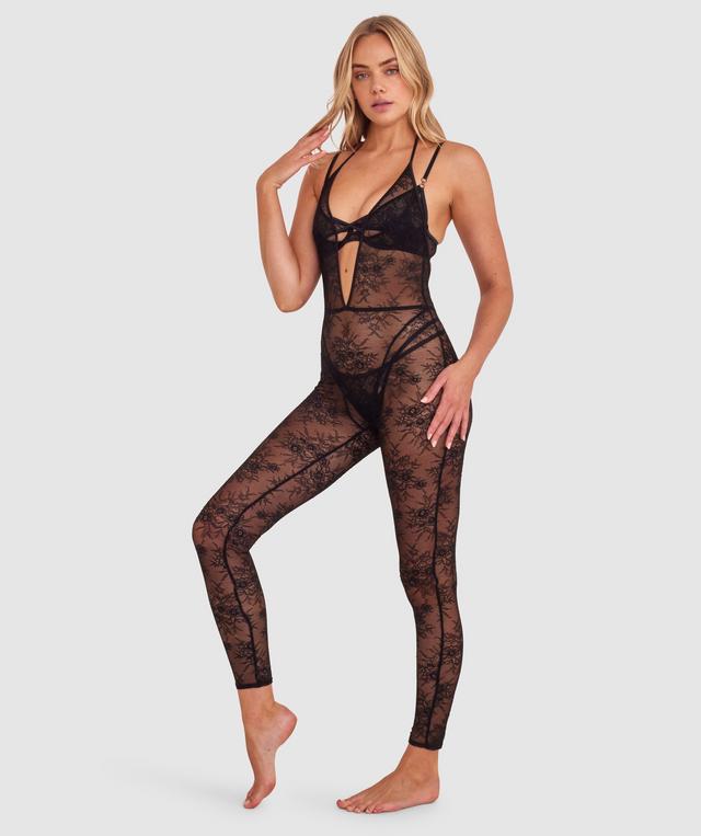 Night Games Class Act Jumpsuit - Black
