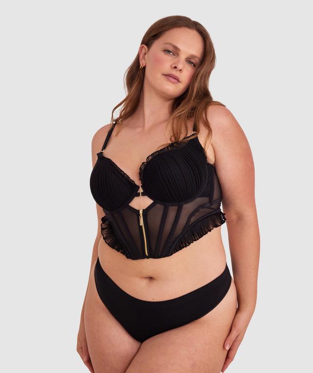 Night Games Com-pleat Me Push Up Corset - Black