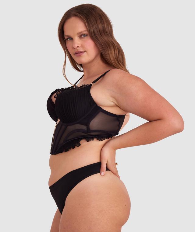 Night Games Com-pleat Me Push Up Corset - Black