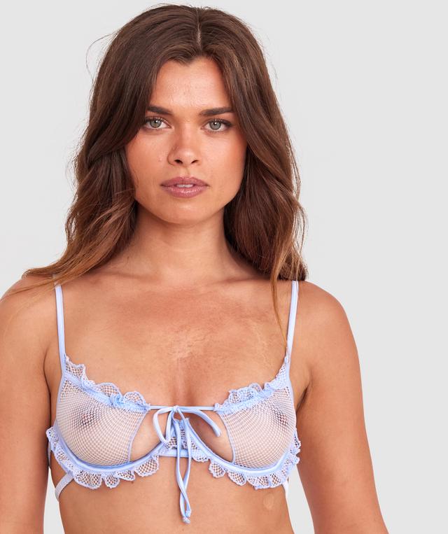 Night Games Cry Baby Unlined String Set - Pale Blue