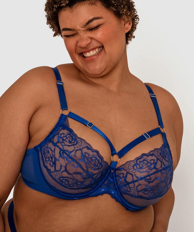 Night Games Curvalicious Underwire Bra - Cobalt Blue
