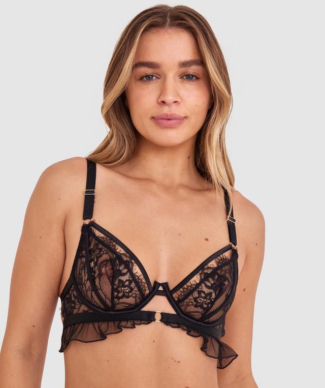 Night Games Deja Vu Underwire & String Set - Black