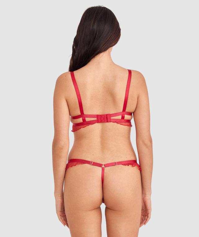 Night Games Deja Vu Underwire & String Set - Red