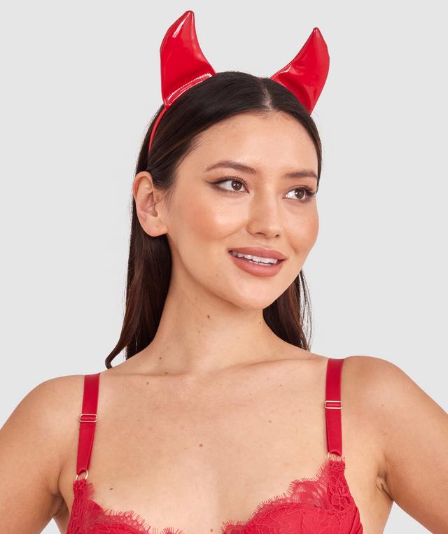 Night Games Devil Horns Headband - Red