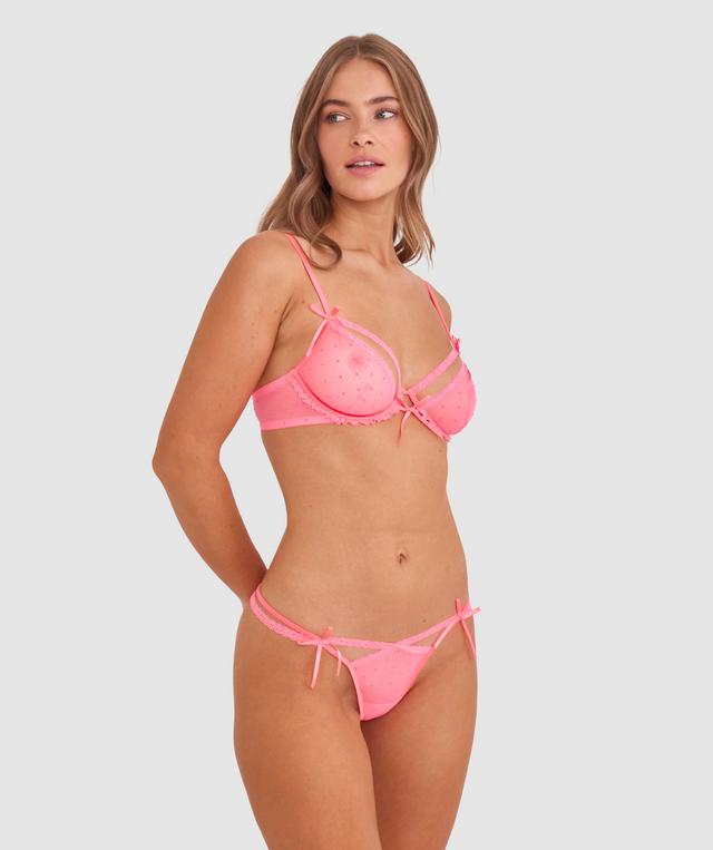 Night Games Dusk Till Dawn Unlined String Set - Pink