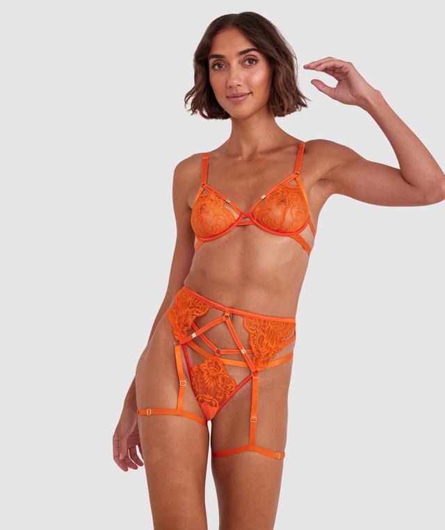 Night Games Fantasy Suspender - Orange