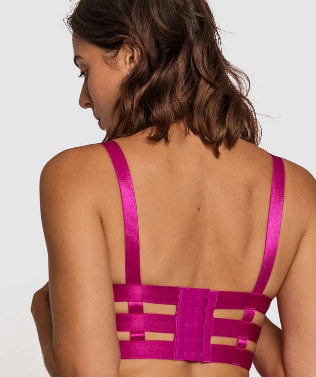 Night Games Feel The Love Cupless Bra - Fuchsia Pink