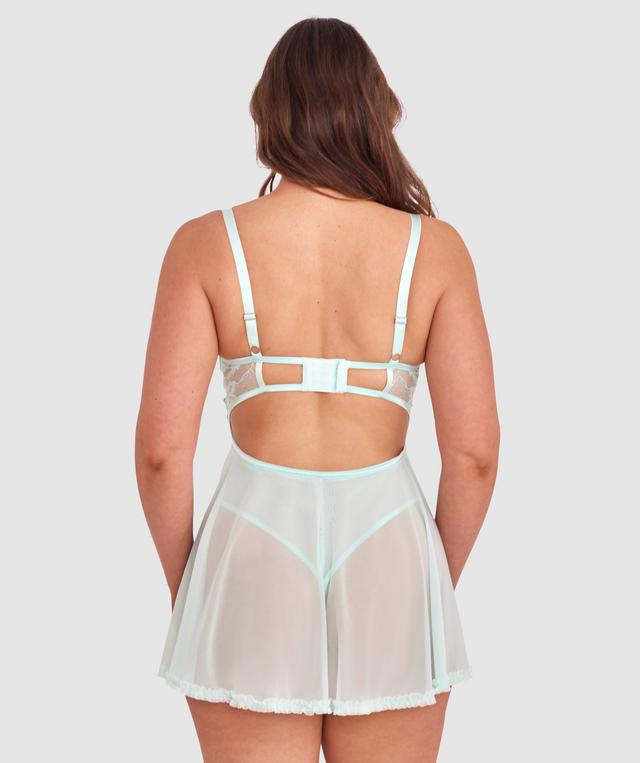 Night Games Forever Yours Unlined Babydoll - Mint Green