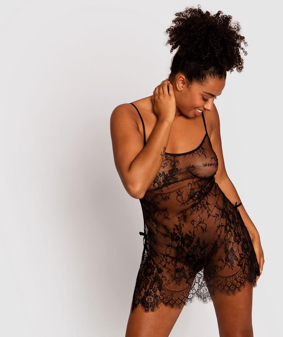 Night Games Gabriela Slip - Black