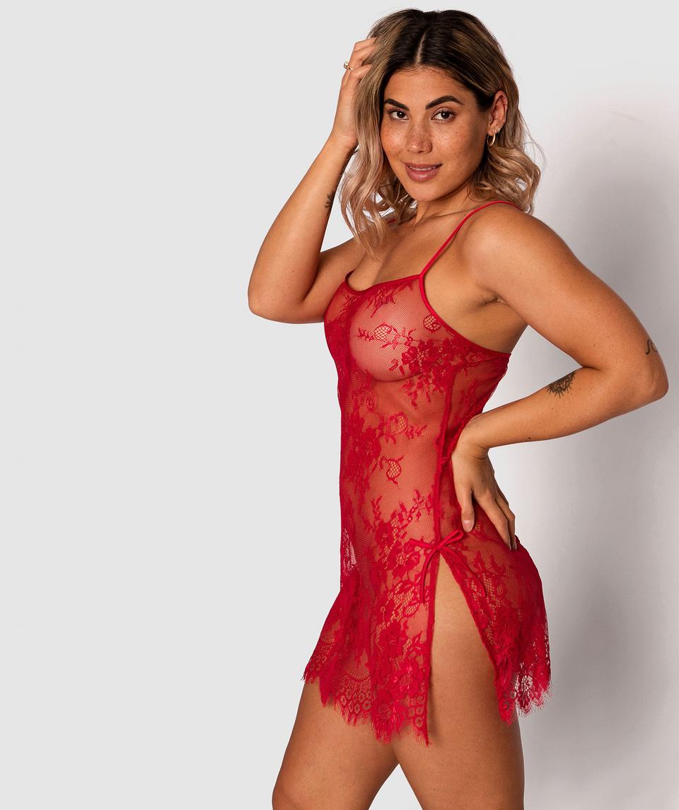 Night Games Gabriela Slip - Red
