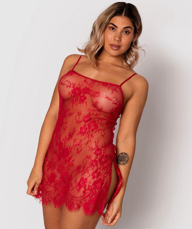 Night Games Gabriela Slip - Red