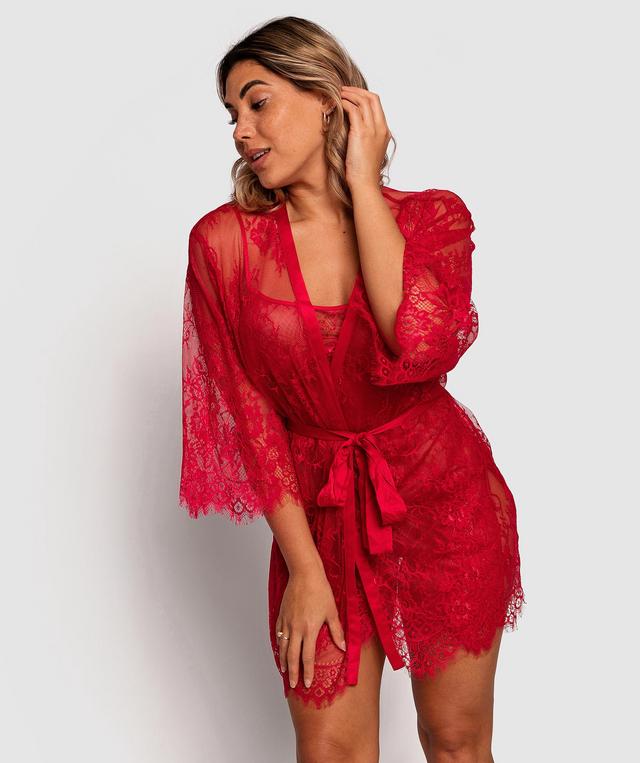 Night Games Gabriela Wrap - Red