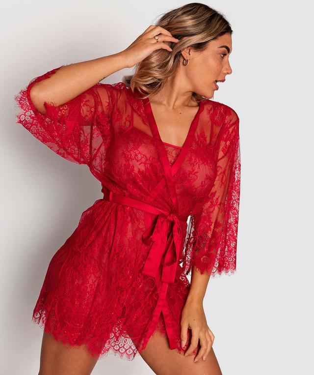 Night Games Gabriela Wrap - Red