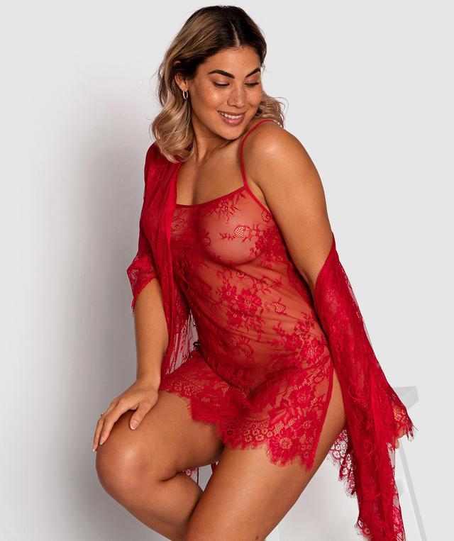 Night Games Gabriela Wrap - Red