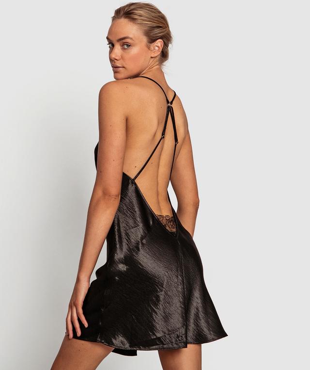 Night Games Glimmer Slip - Black