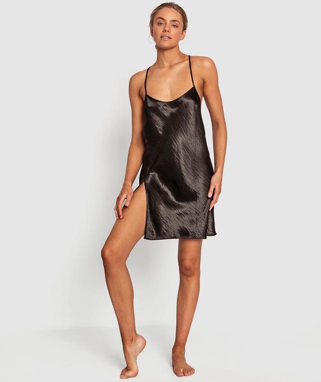 Night Games Glimmer Slip - Black