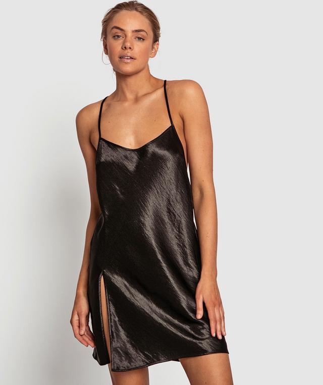 Night Games Glimmer Slip - Black
