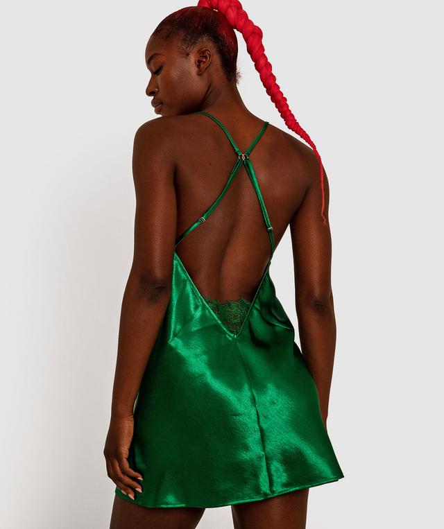 Night Games Glimmer Slip - Green