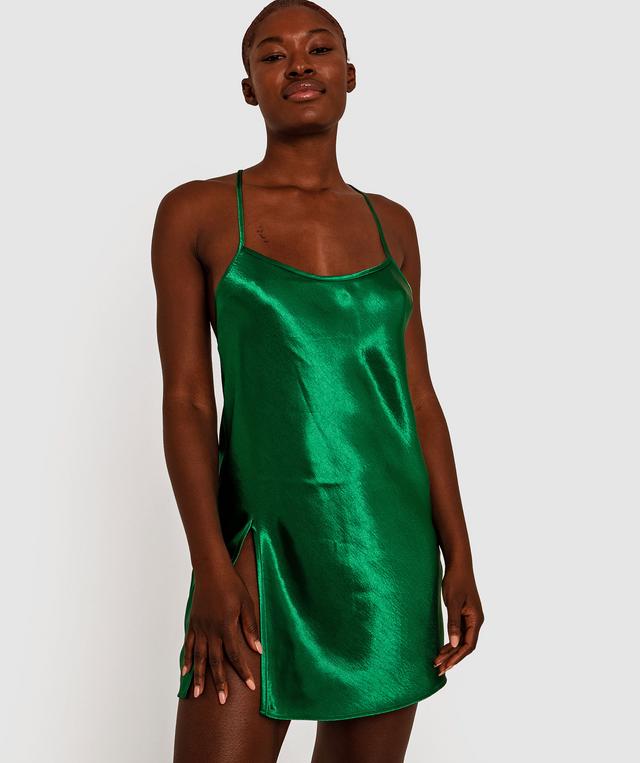 Night Games Glimmer Slip - Green