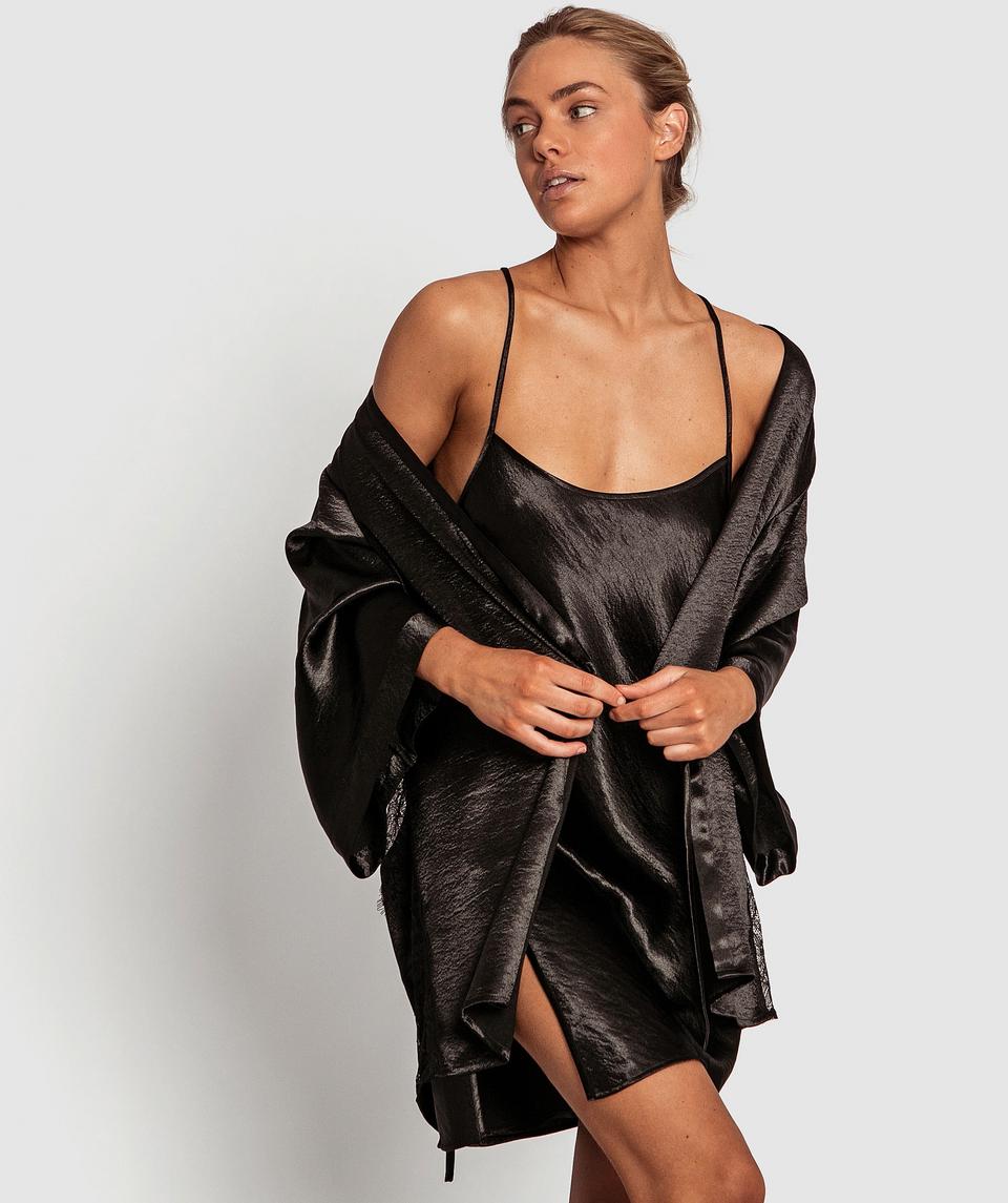 Night Games Glimmer Wrap - Black