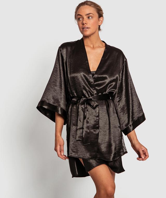 Night Games Glimmer Wrap - Black
