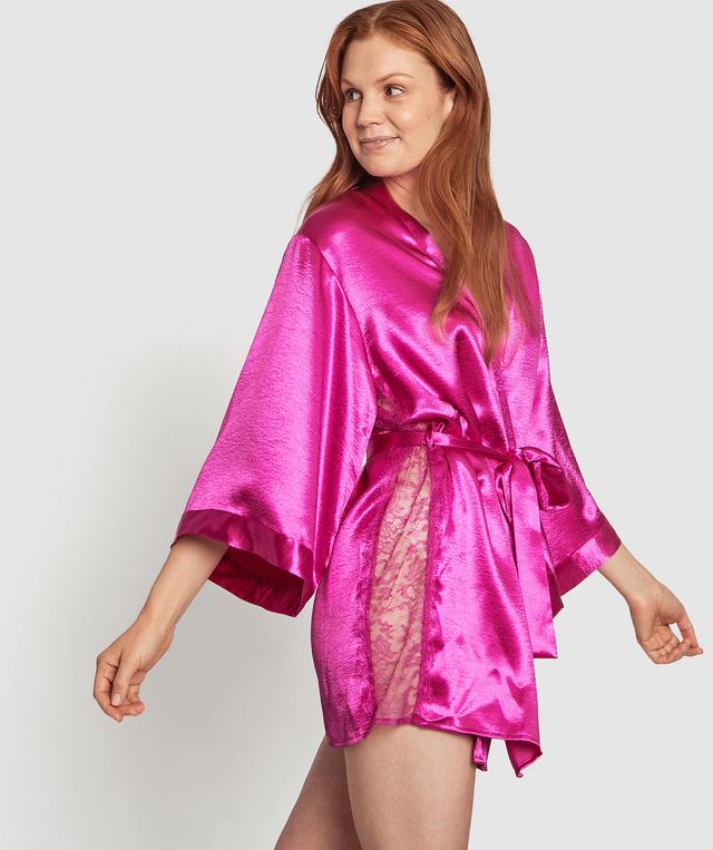 Night Games Glimmer Wrap - Fuchsia Pink