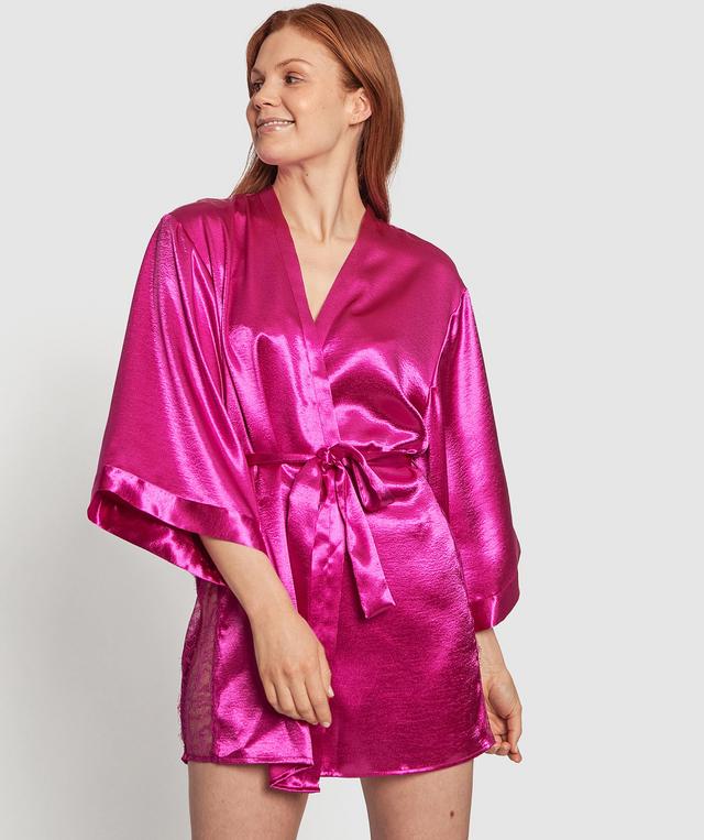 Night Games Glimmer Wrap - Fuchsia Pink