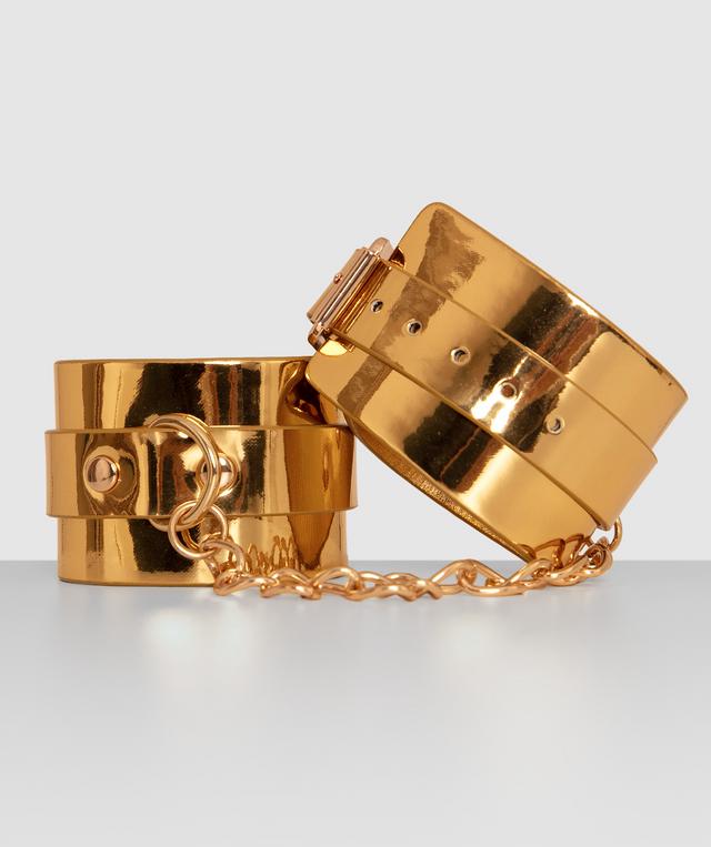 Night Games Hand Cuffs - Gold