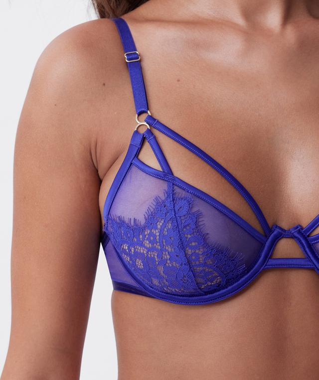 Night Games Hot Spot Unlined & String Set - Dark Blue