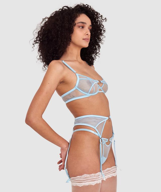 Night Games Infinite Lust Suspender - Pale Blue