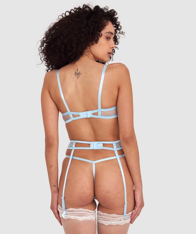 Night Games Infinite Lust Suspender - Pale Blue