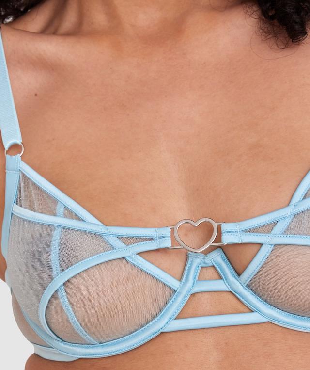 Night Games Infinite Lust Unlined & String Set - Pale Blue