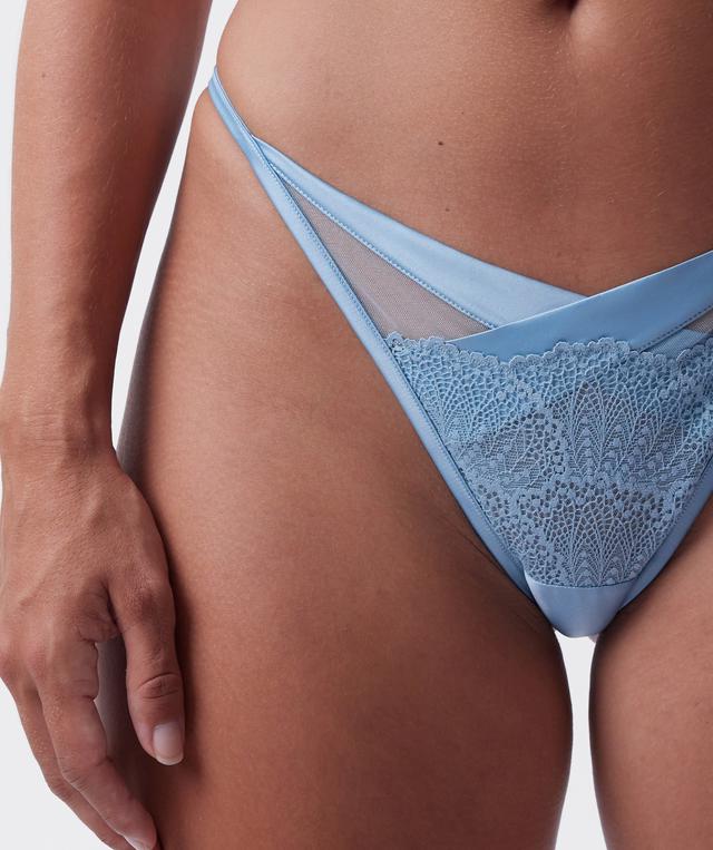 Night Games Just Another Fling Unlined & String Set - Light Blue