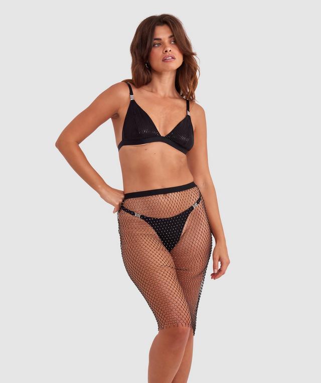 Night Games Krystal Skirt - Black