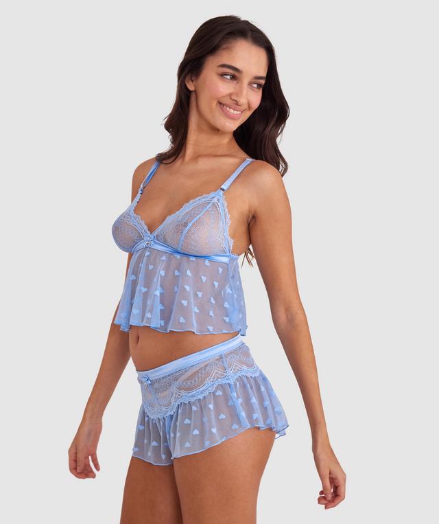 Night Games Love Fool Cami - Sky Blue