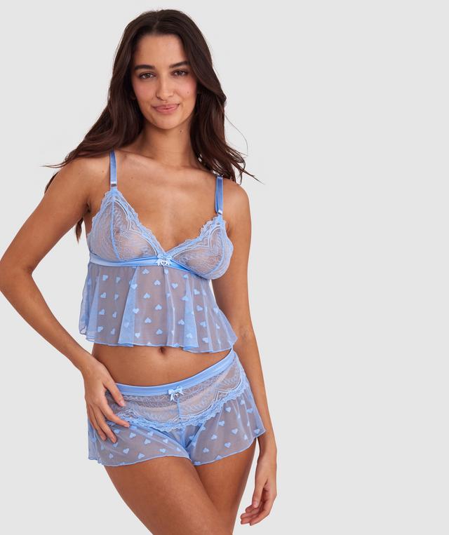 Night Games Love Fool French Knicker - Sky Blue