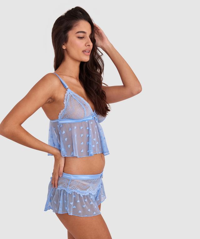Night Games Love Fool French Knicker - Sky Blue