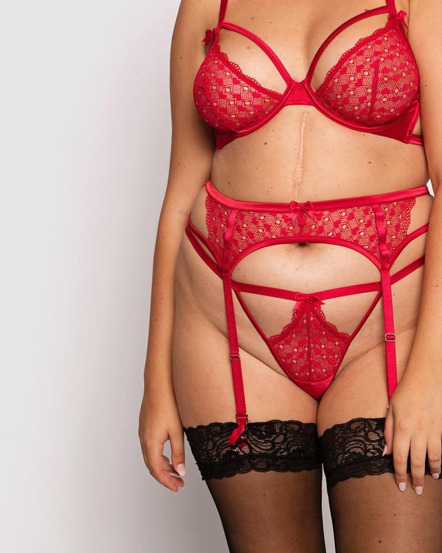 Lulu Suspender - Red