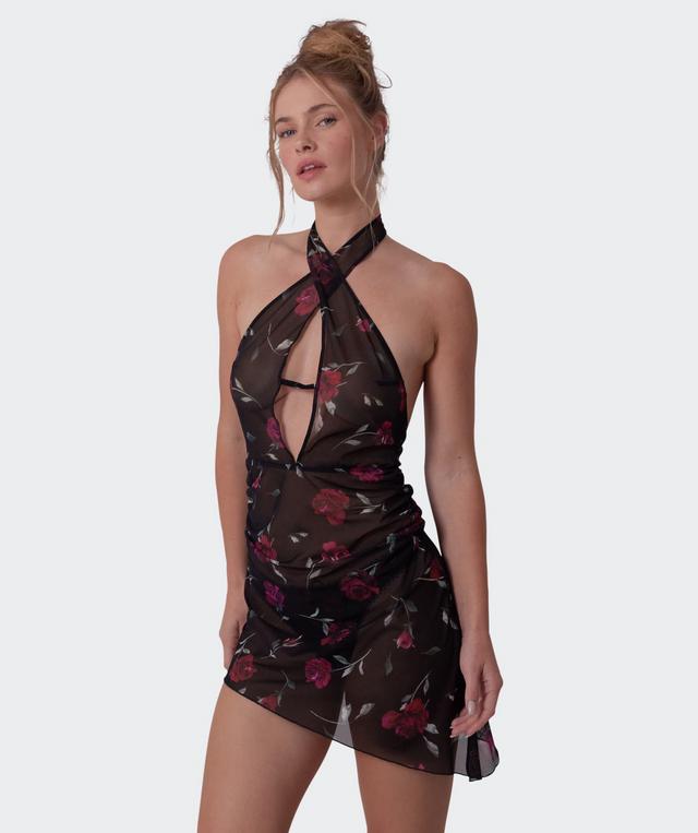 Night Games Lust In Bloom Slip - Print Floral