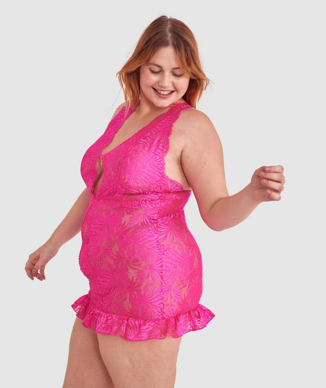 Night Games Malibu Nights Slip Dress - Hyperpink
