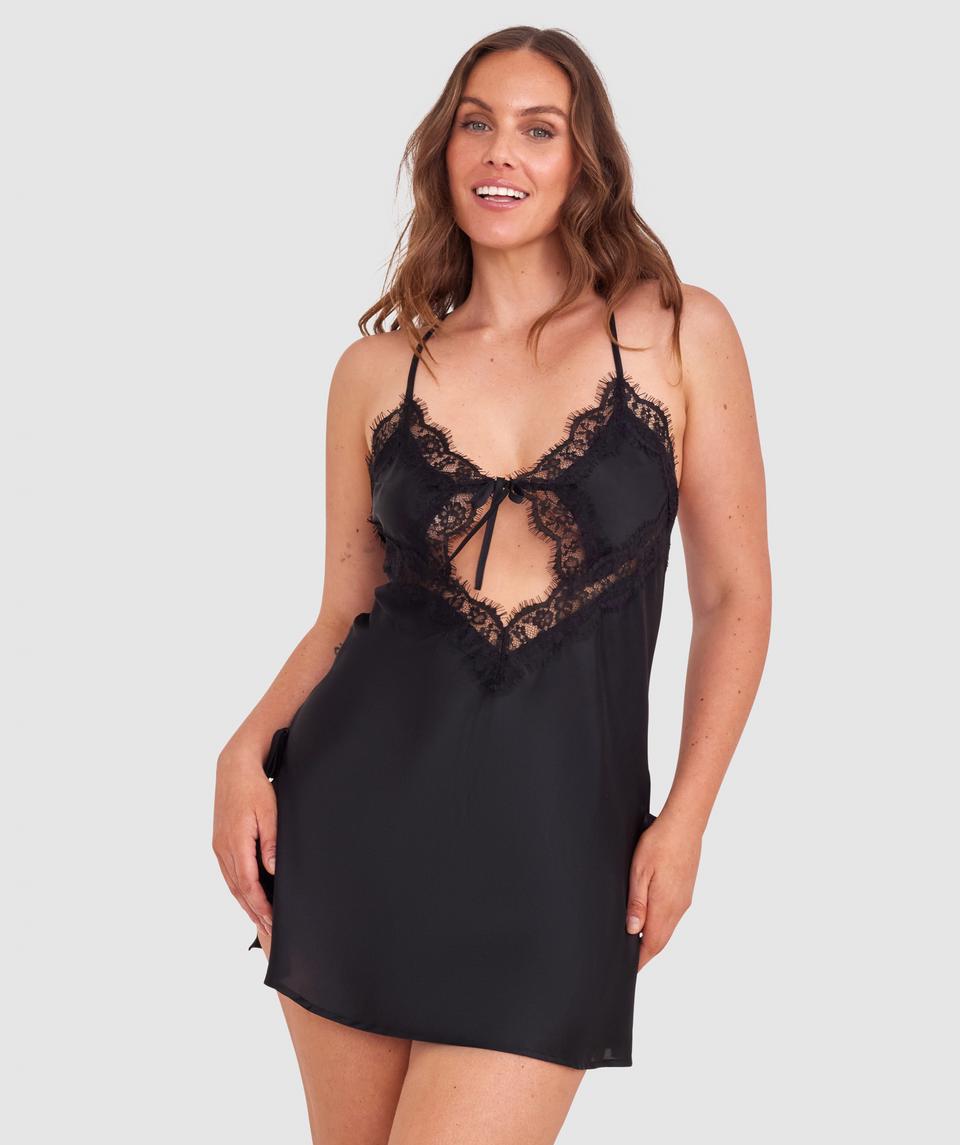 Night Games More Passion Slip - Black