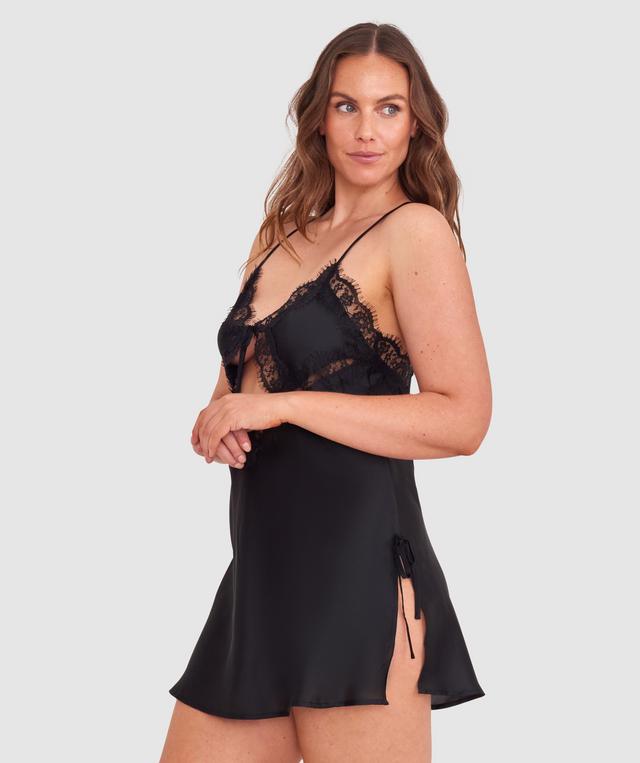 Night Games More Passion Slip - Black