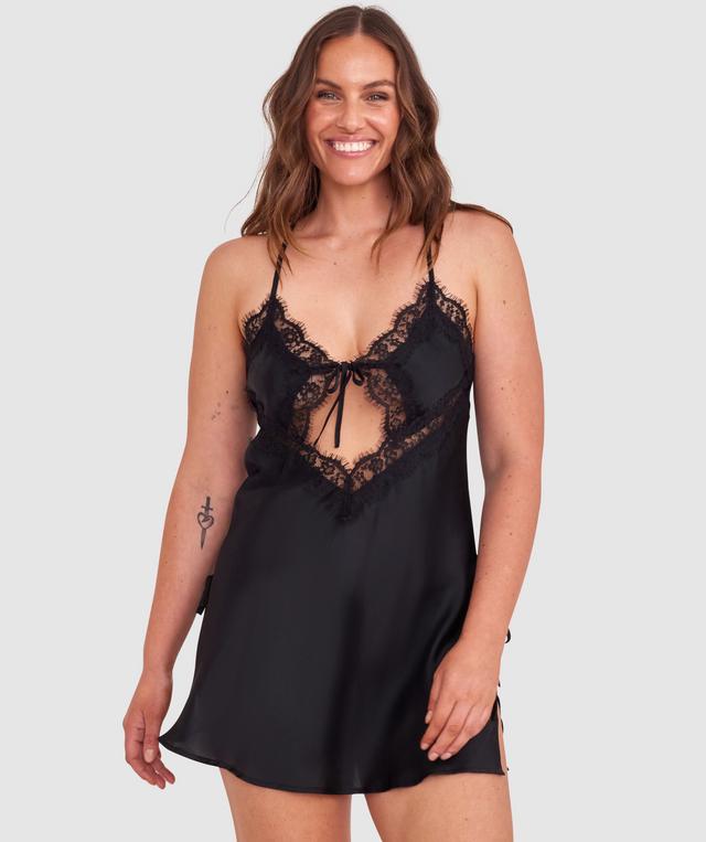 Night Games More Passion Slip - Black