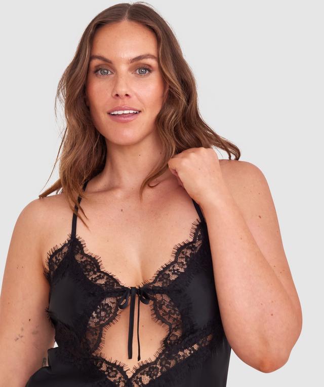 Night Games More Passion Slip - Black