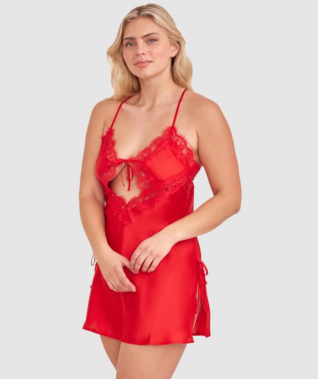 Night Games More Passion Slip - Red