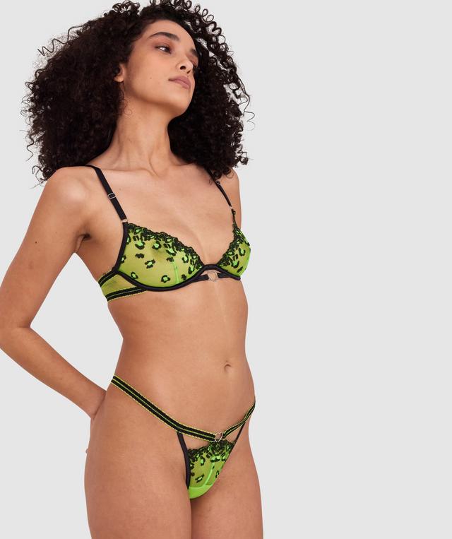 Night Games Neon Hearts String - Chartreuse