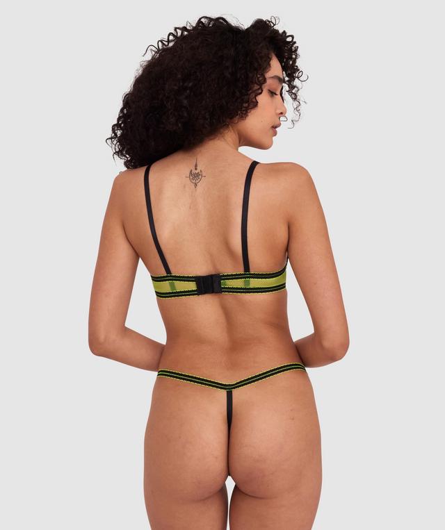 Night Games Neon Hearts String - Chartreuse