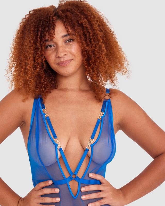 Night Games No Filter Bodysuit - Cobalt Blue
