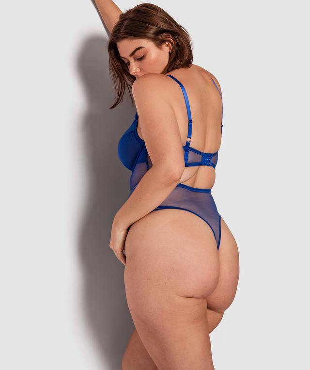 Night Games Not So Cute Bodysuit - Cobalt Blue